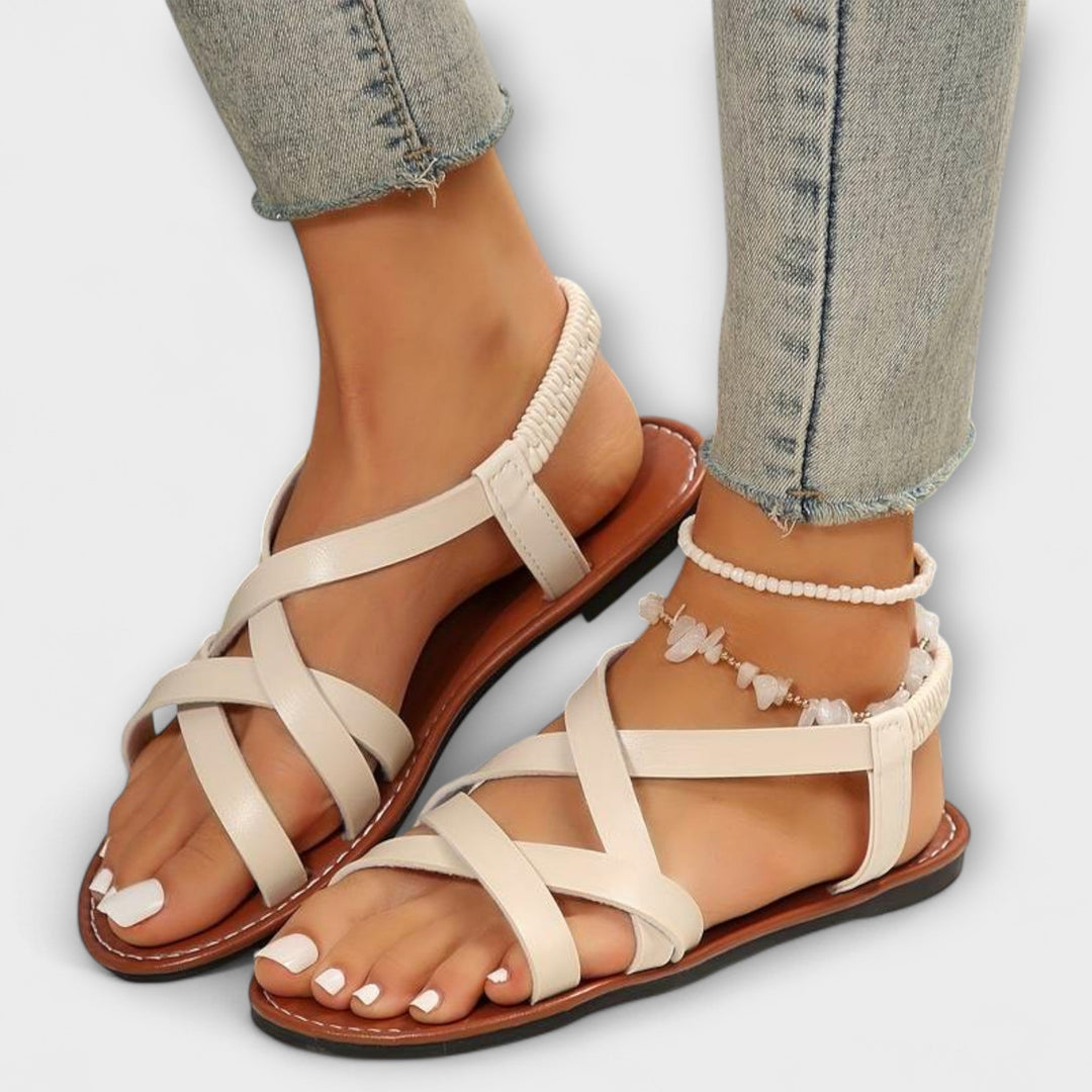 Edeltraud - Sandalen mit Kreuzriemen