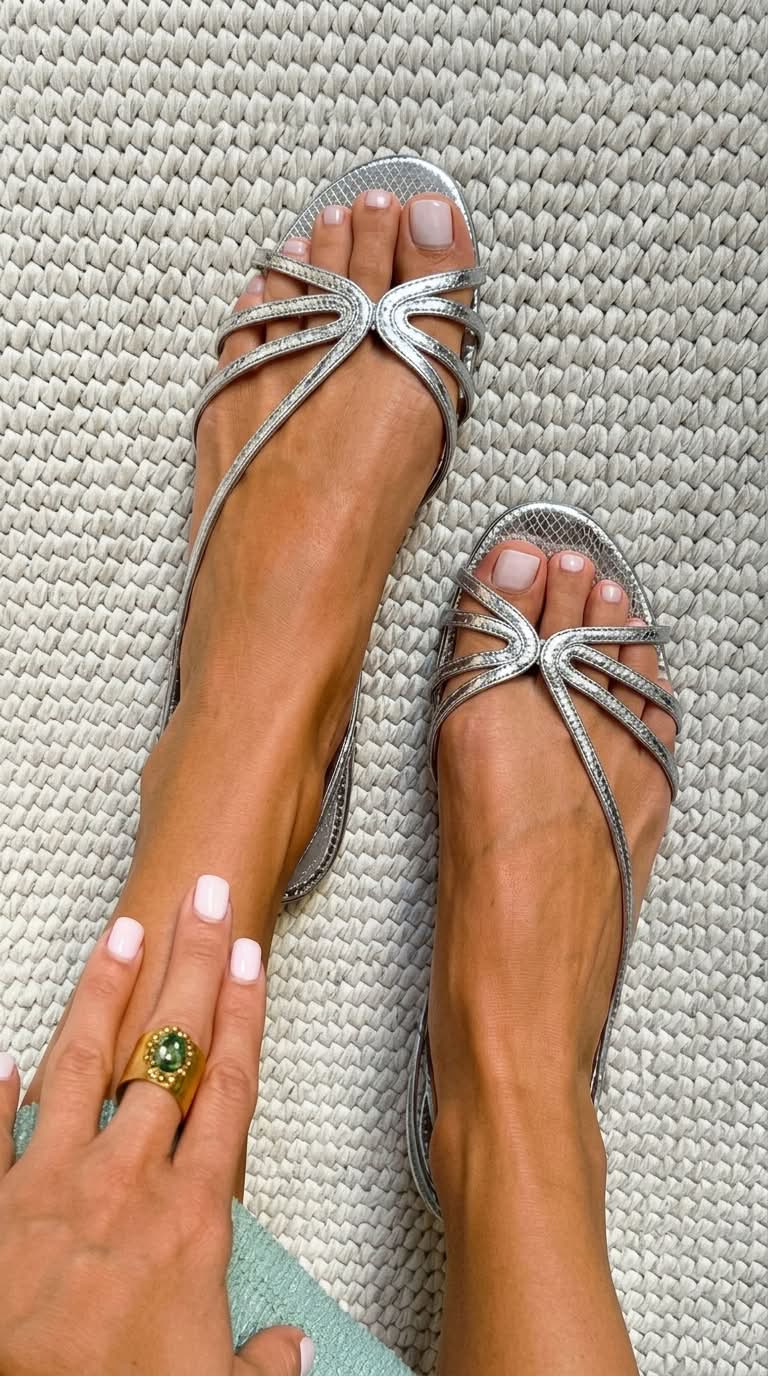 Rita | Goldene Sandalen Eleganz des Sommers