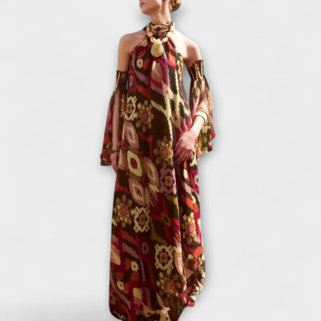 Monroe - Buntes Boho-Maxikleid mit Ethno-Muster