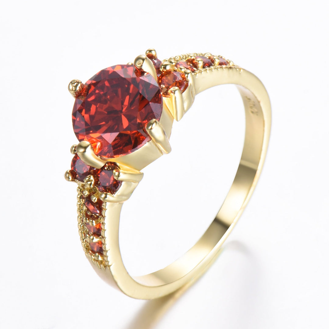 Gold Ring Siobhán with Ruby