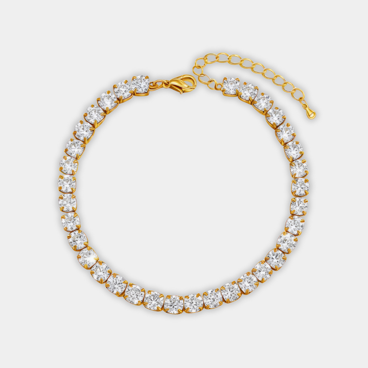 Gold Necklace Gráinne with Emerald Crystals