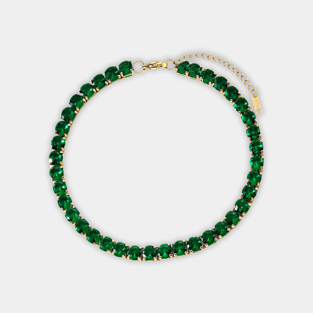 Gold Tennis Bracelet Treasa with Zirconia