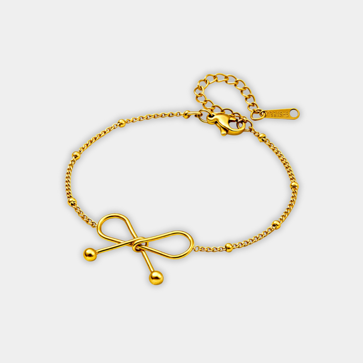 Gold Chain Bracelet Fionnuala with Bow