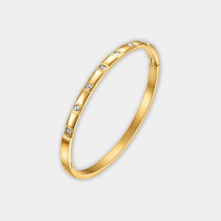 Stainless Steel Bangle Aoibhinn with Zirconia