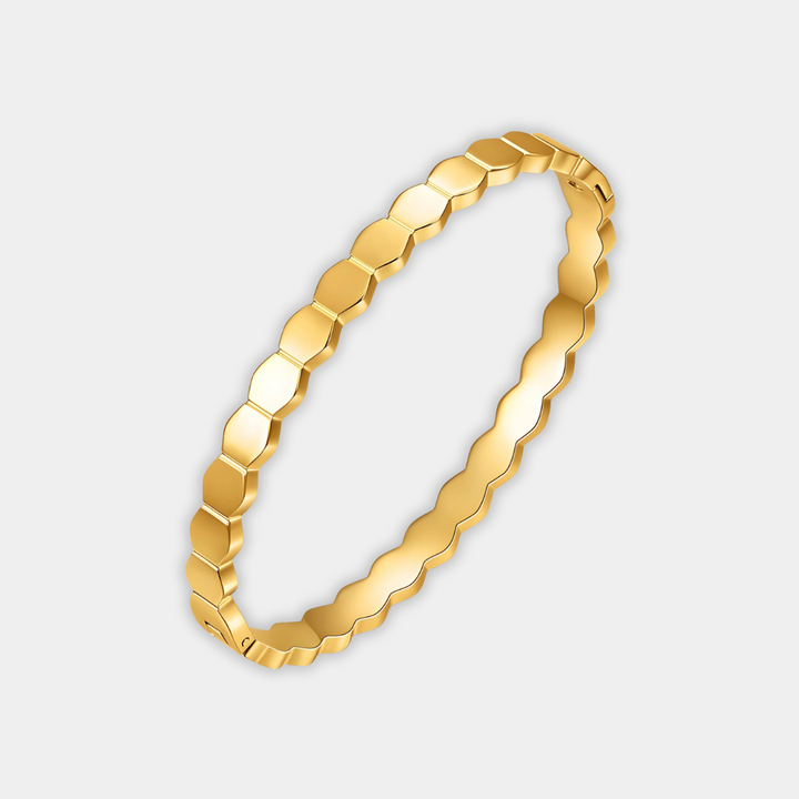 Gold Honeycomb Bangle Niamh