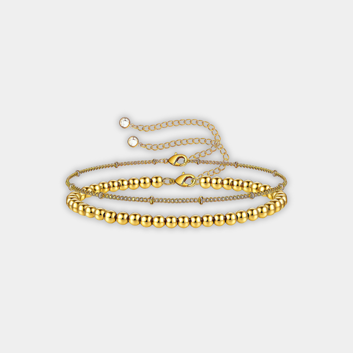 Gold Beaded Bracelet Órla