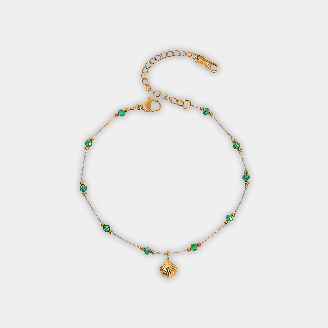 Gold Chain Bracelet Sadhbh with Shell