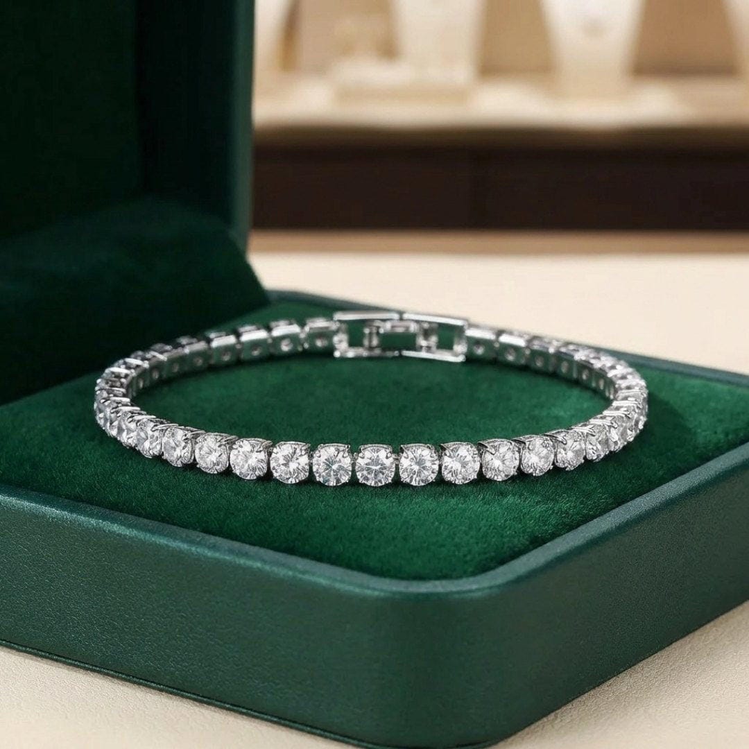 Silver Tennis Bracelet Galway with Zirconia