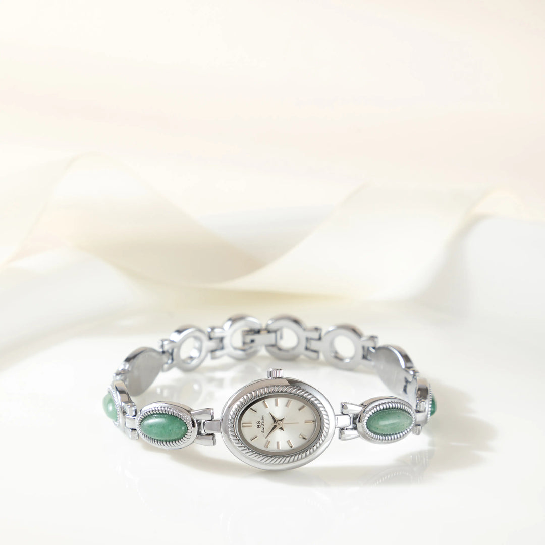 Silver Watch Dervla with Turquoise Stones