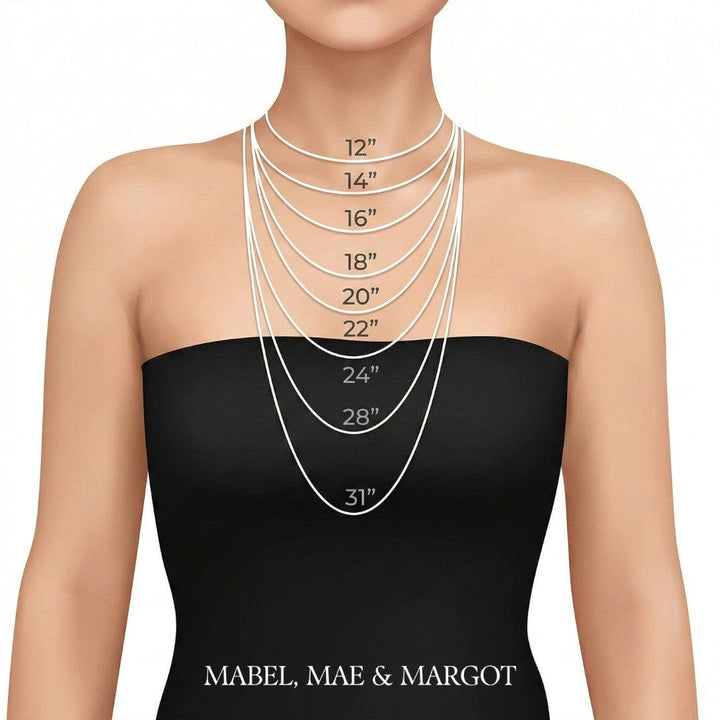 Gold Necklace Síle with Clover and Zirconia