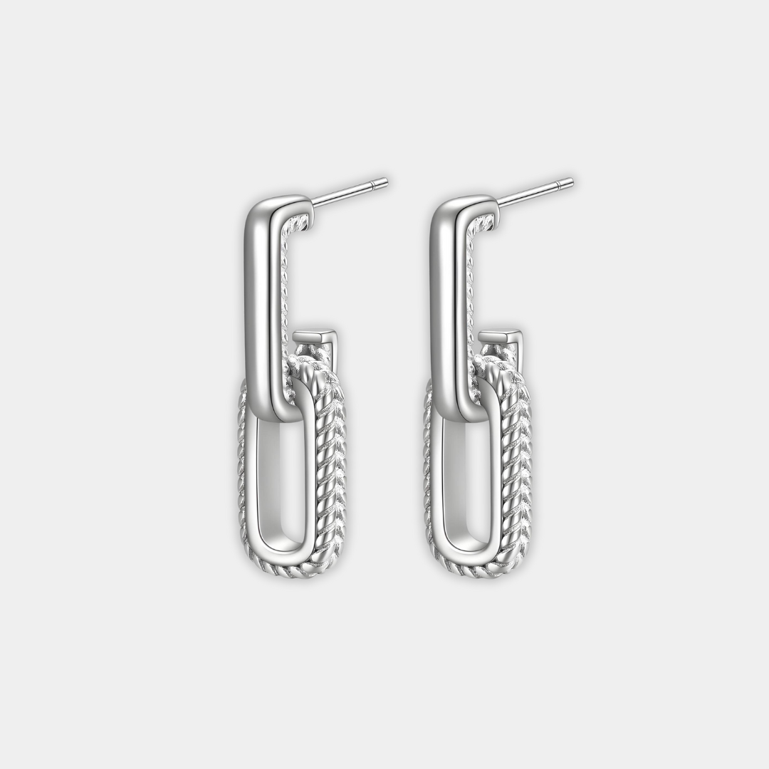Silver Drop Earrings Eithne