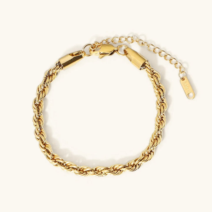 Gold Rope Chain Bracelet Béibhinn
