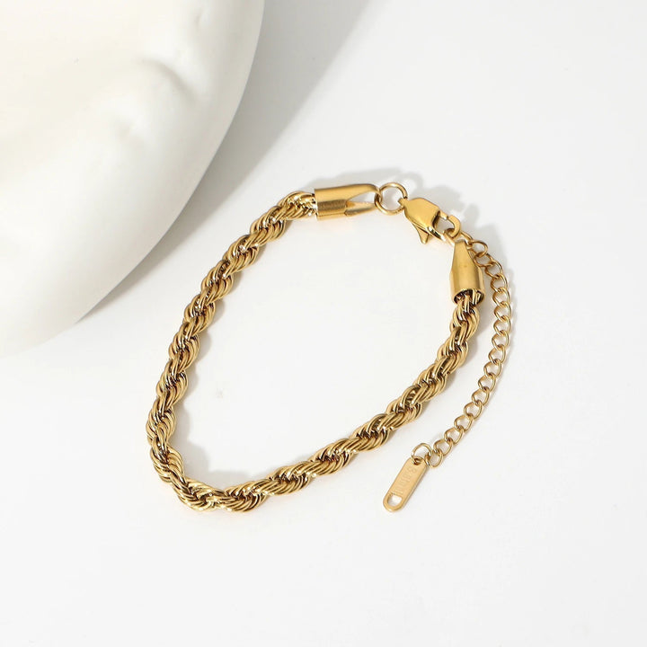 Gold Rope Chain Bracelet Béibhinn