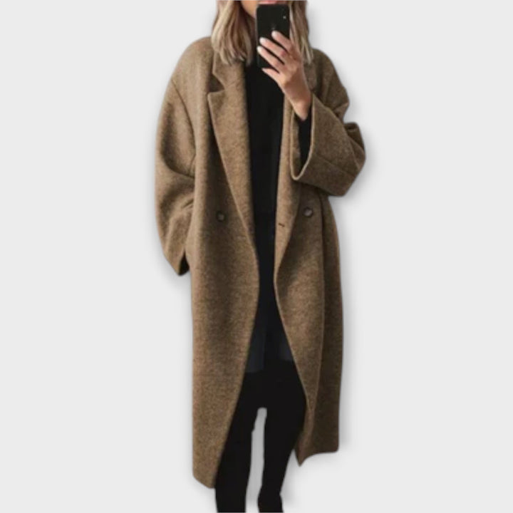Jennifer - Grauer eleganter Mantel