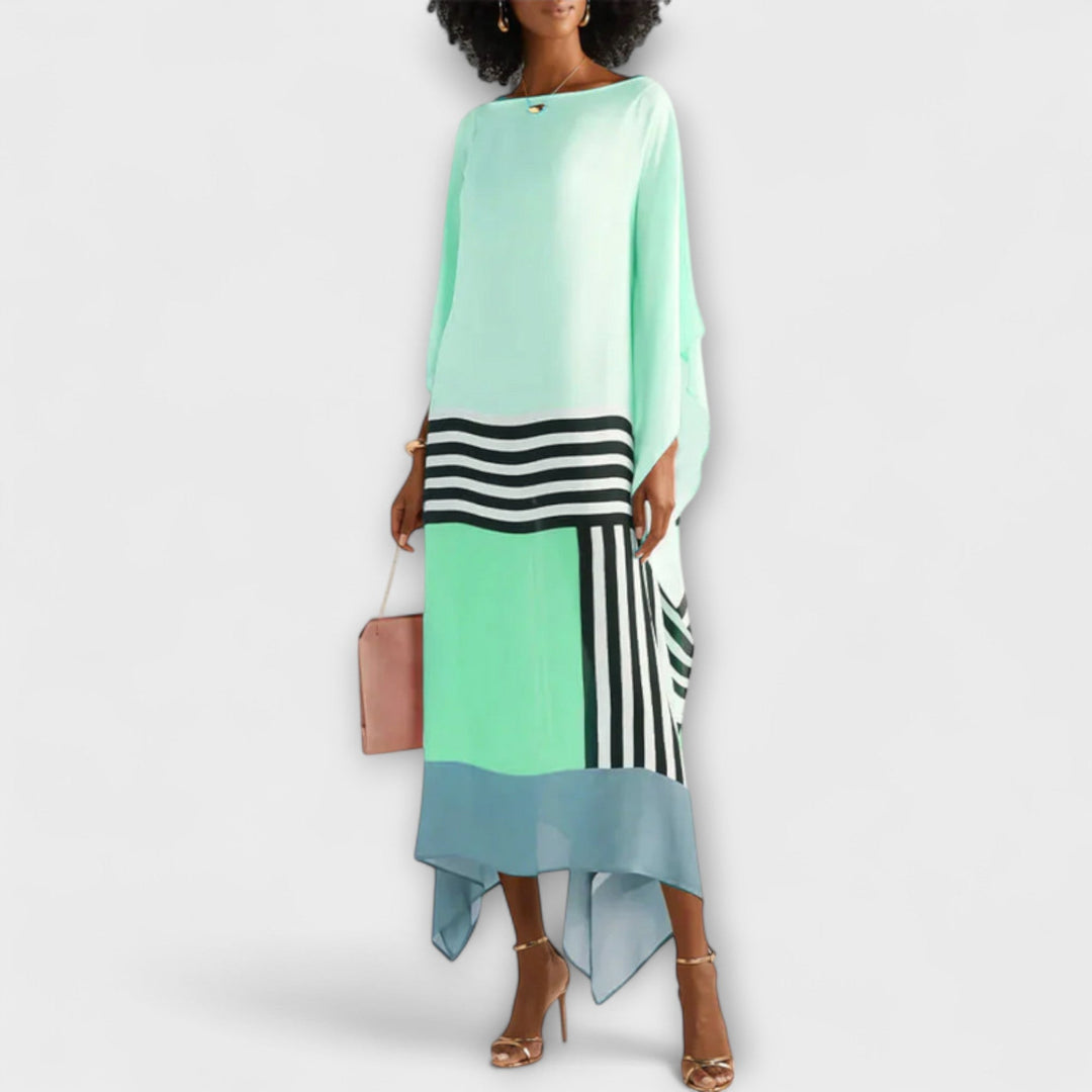 Elenora - Lockerer Kaftan mit geometrischem Muster