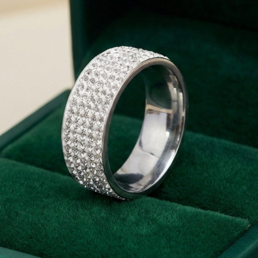 Gold & Silver Ring Dáiríne with Crystal