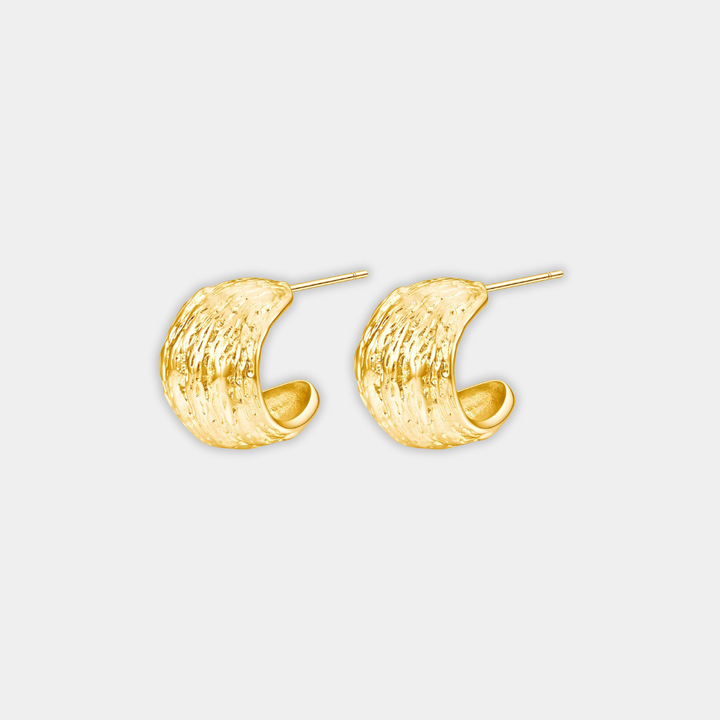 Gold Hoop Earrings Síne