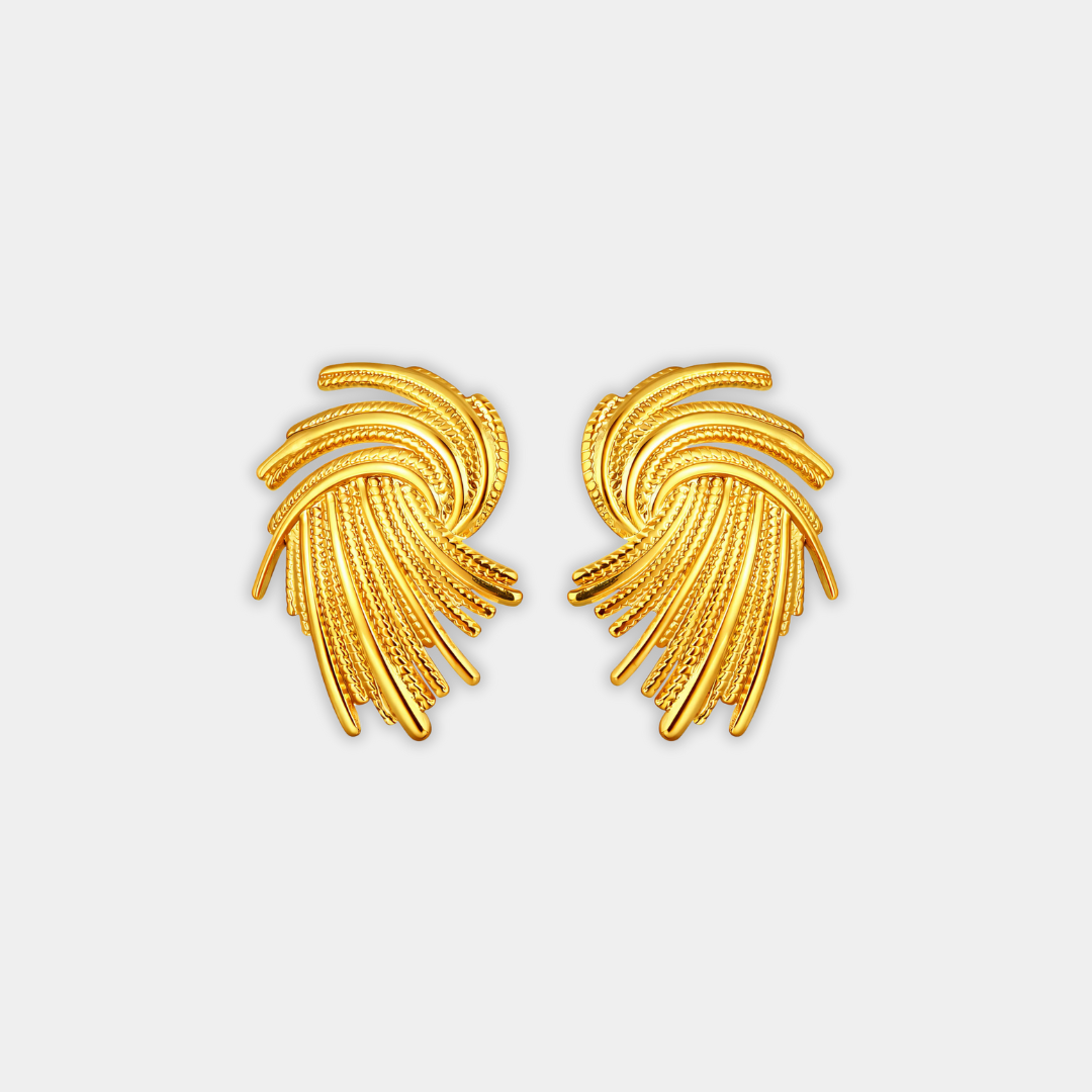 Gold Stud Earrings Fionnuala
