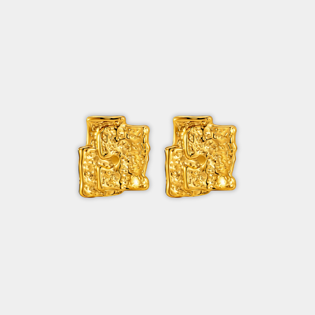 Gold Stud Earrings Sorcha