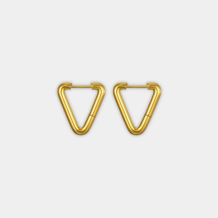 Gold Geometric Hoop Earrings Siobhán