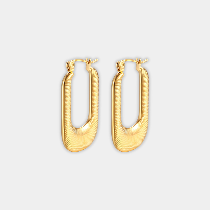 Gold Hoop Earrings Clíodhna