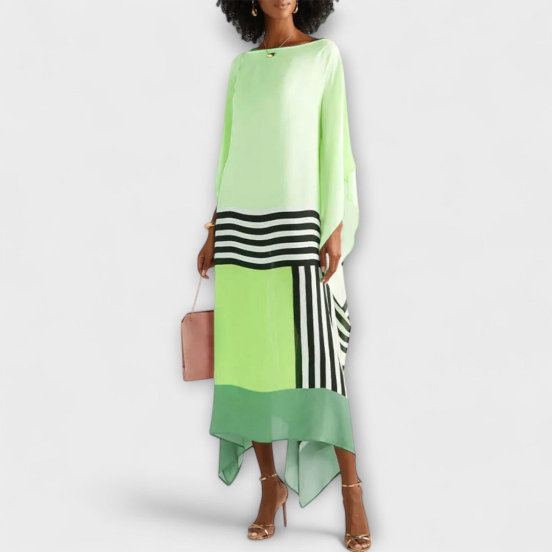 Elenora - Lockerer Kaftan mit geometrischem Muster