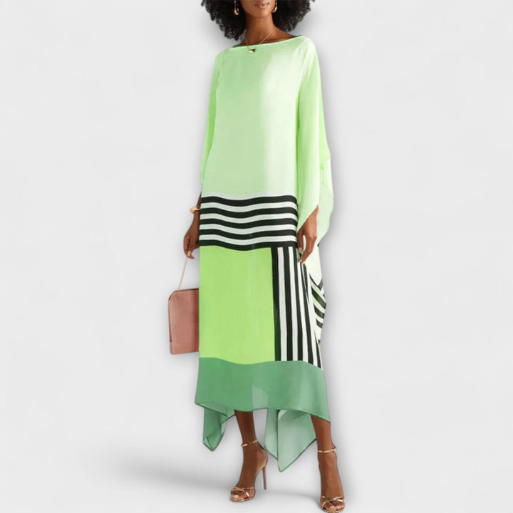 Elenora - Lockerer Kaftan mit geometrischem Muster