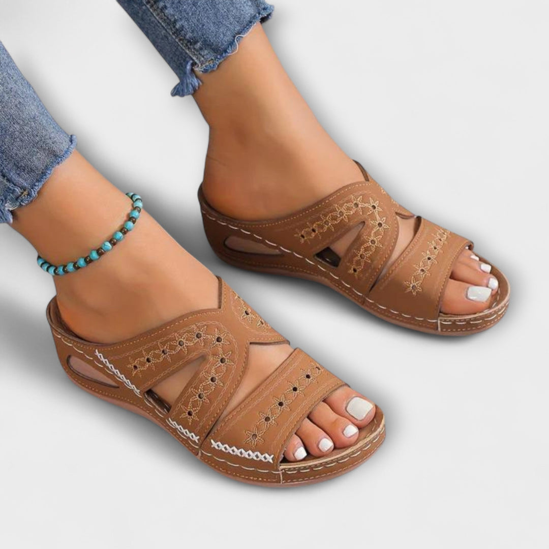 Berta - Komfort-Sandalen in Marineblau