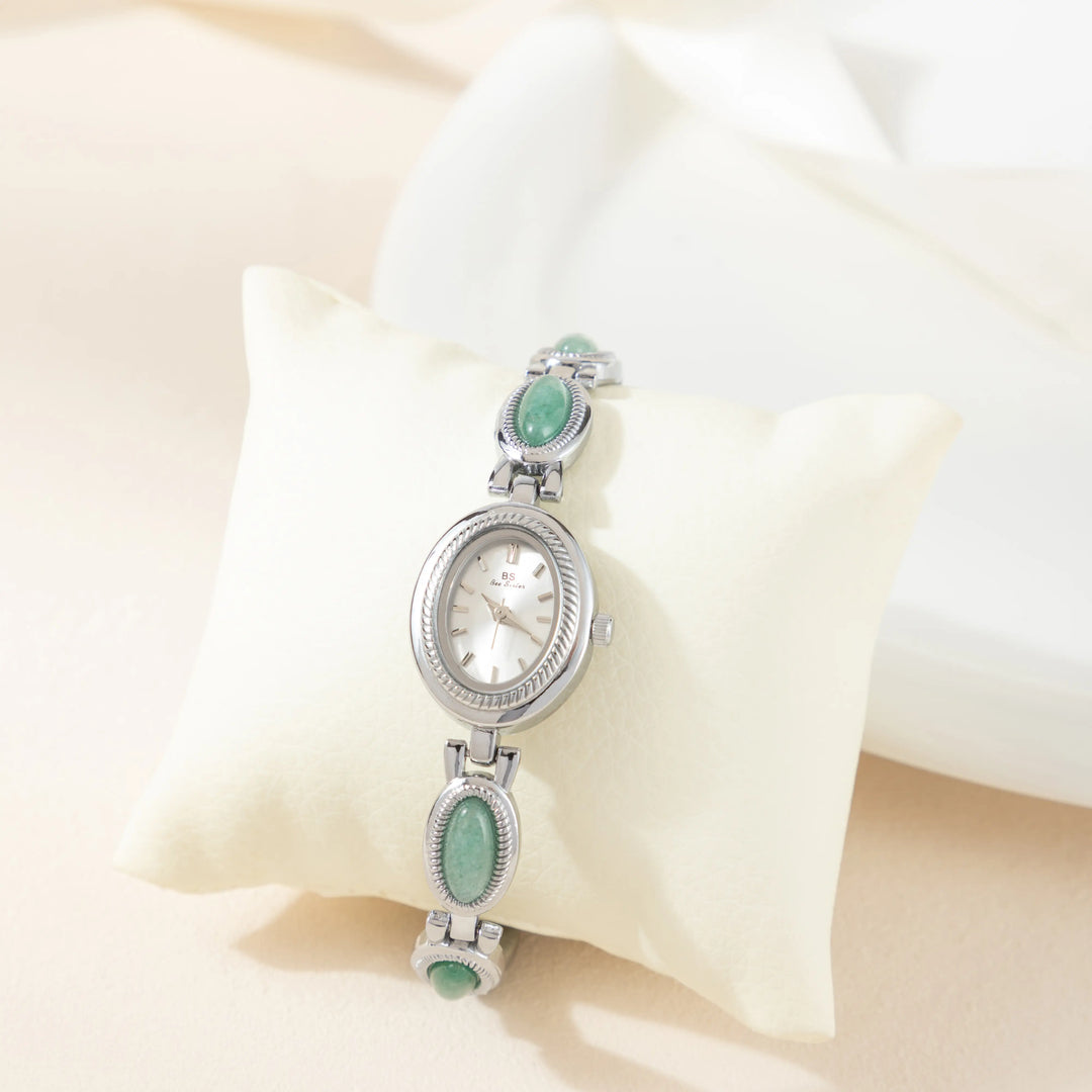 Silver Watch Dervla with Turquoise Stones