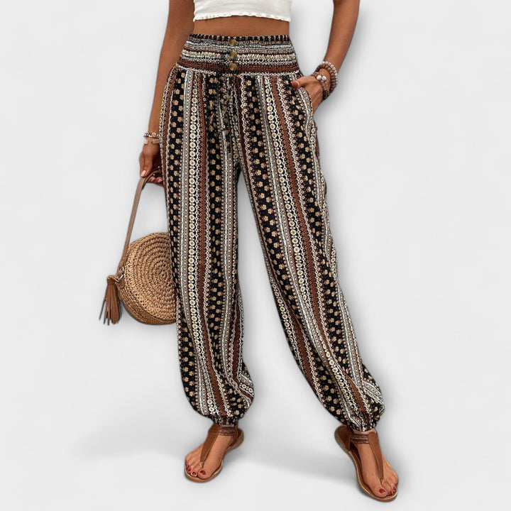 Theodelinde - Hose mit Ethno-Muster