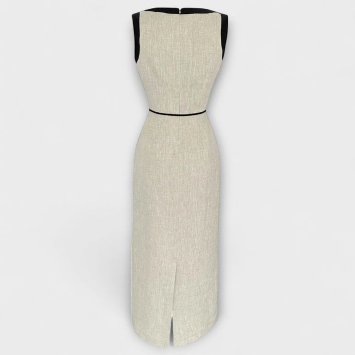 Irene - Cremefarbenes ärmelloses Kleid