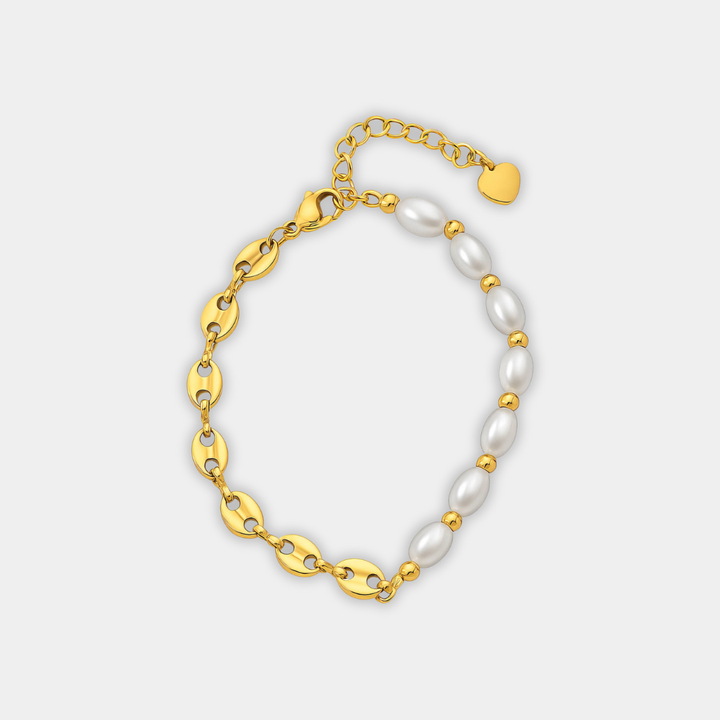 Gold Pearl Bracelet Caoimhe
