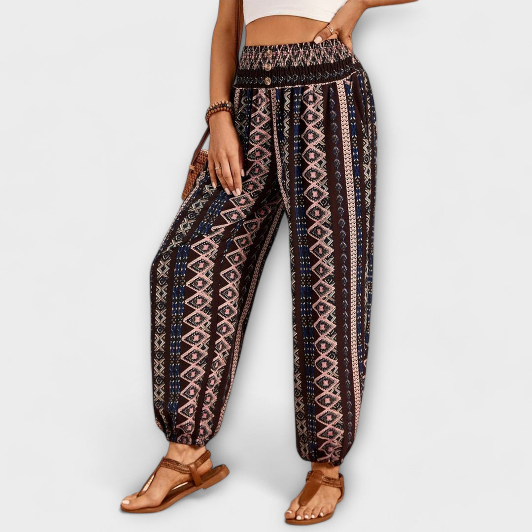 Theodelinde - Hose mit Ethno-Muster