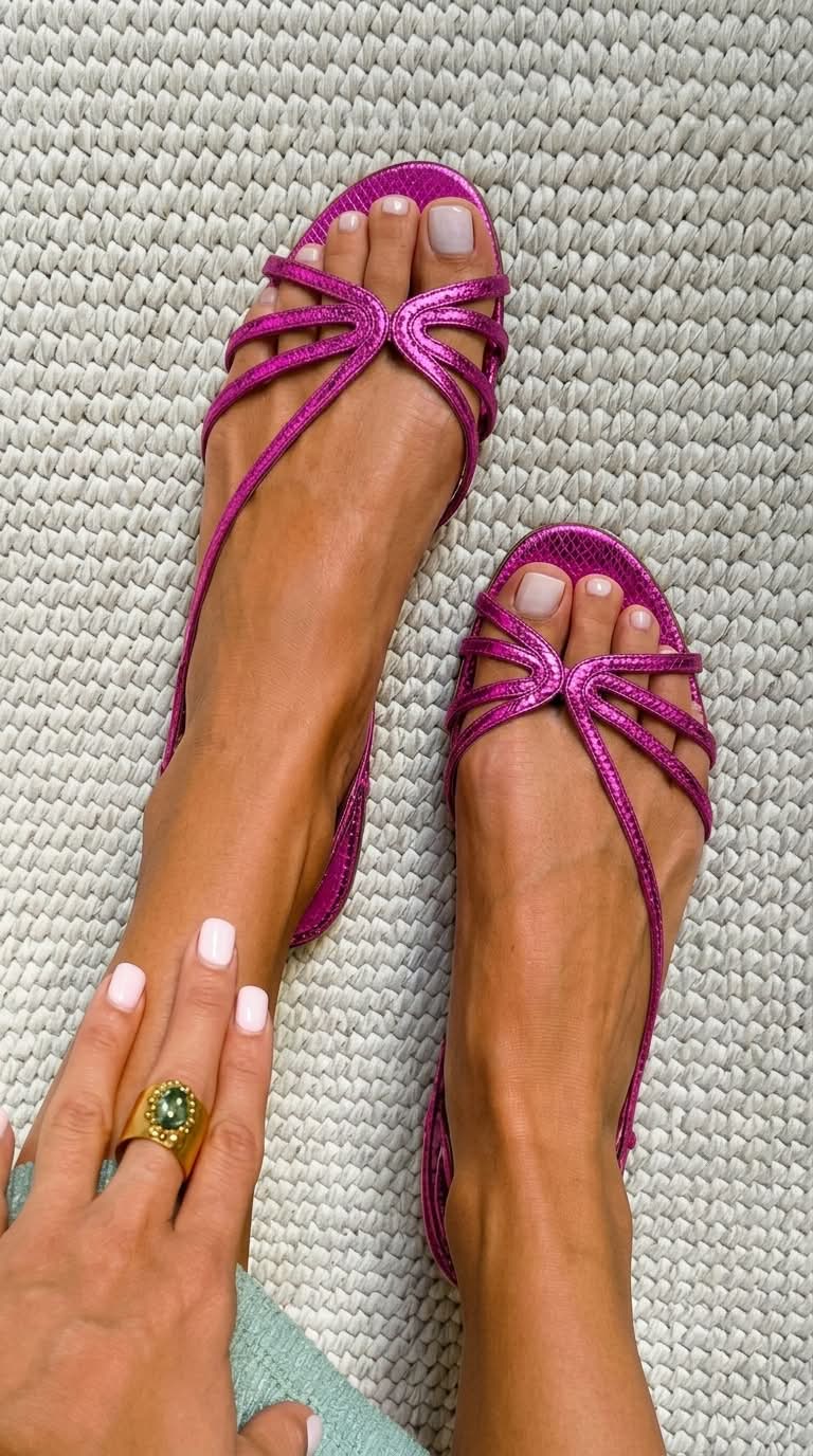 Rita | Goldene Sandalen Eleganz des Sommers