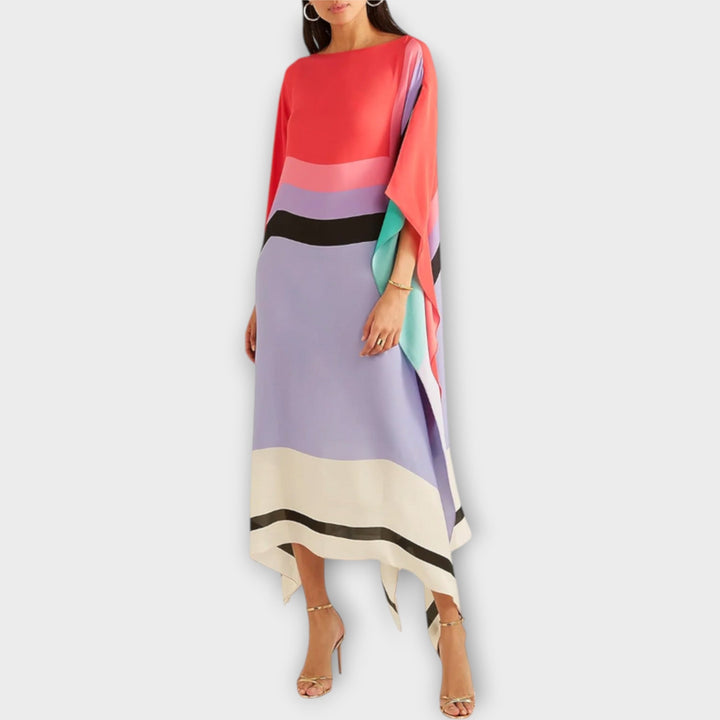 Elenora - Lockerer Kaftan mit geometrischem Muster