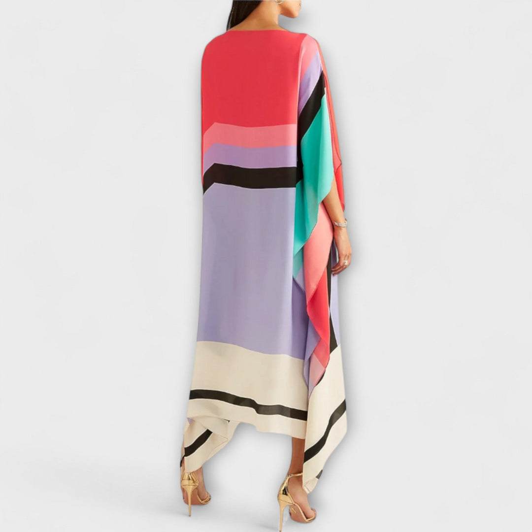 Elenora - Lockerer Kaftan mit geometrischem Muster