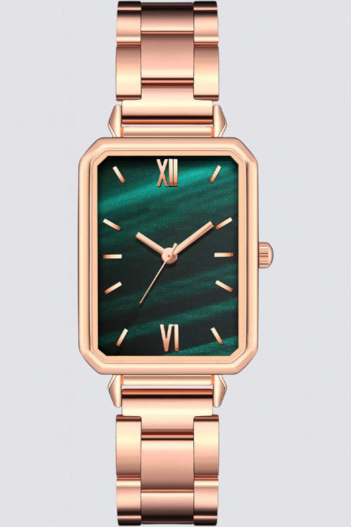 Rose Gold Watch Niamh with Blue Dial