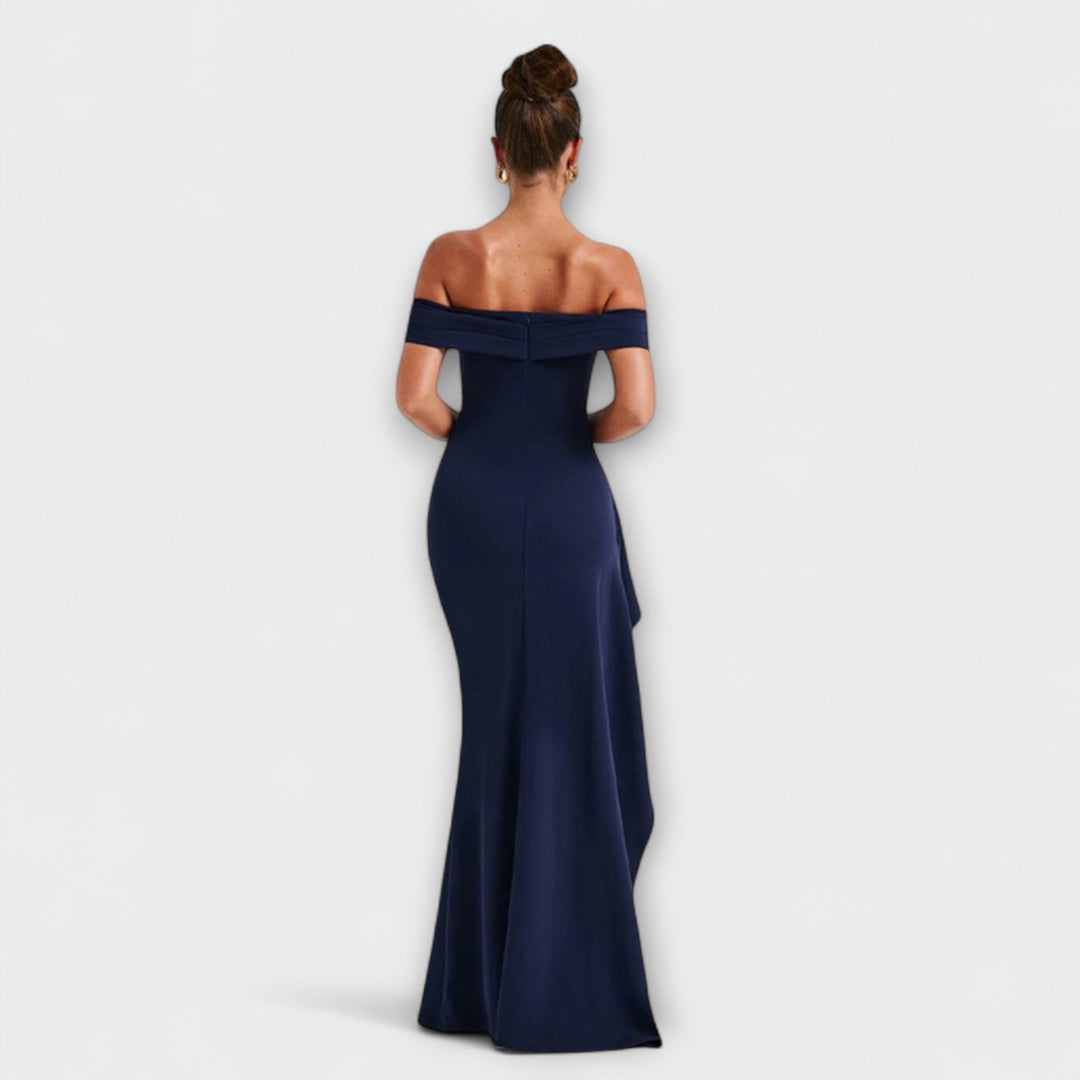Gretchen - Rosa Maxikleid mit Schlitz