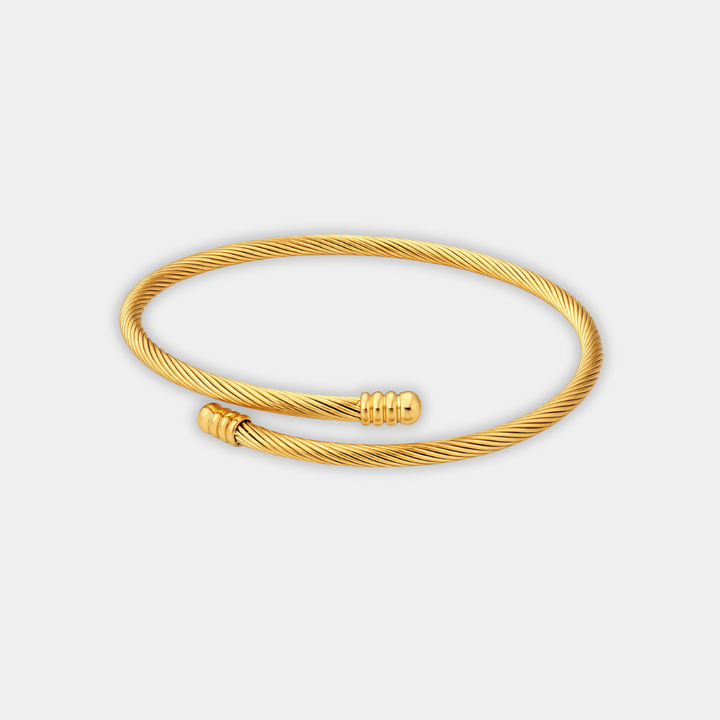 Gold Cuff Bracelet Clíodhna