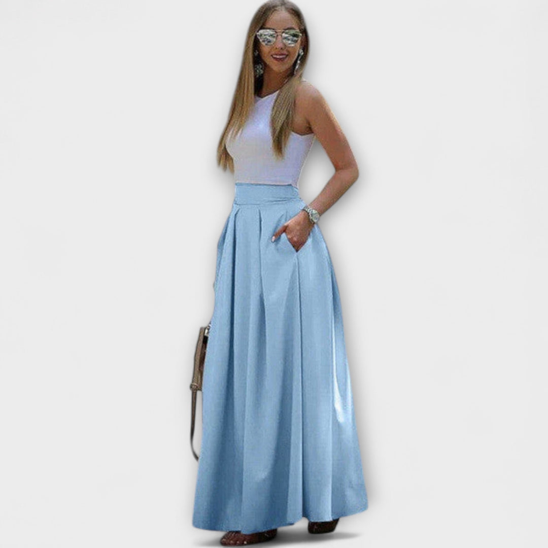Notburga - Eleganter Roter Maxirock