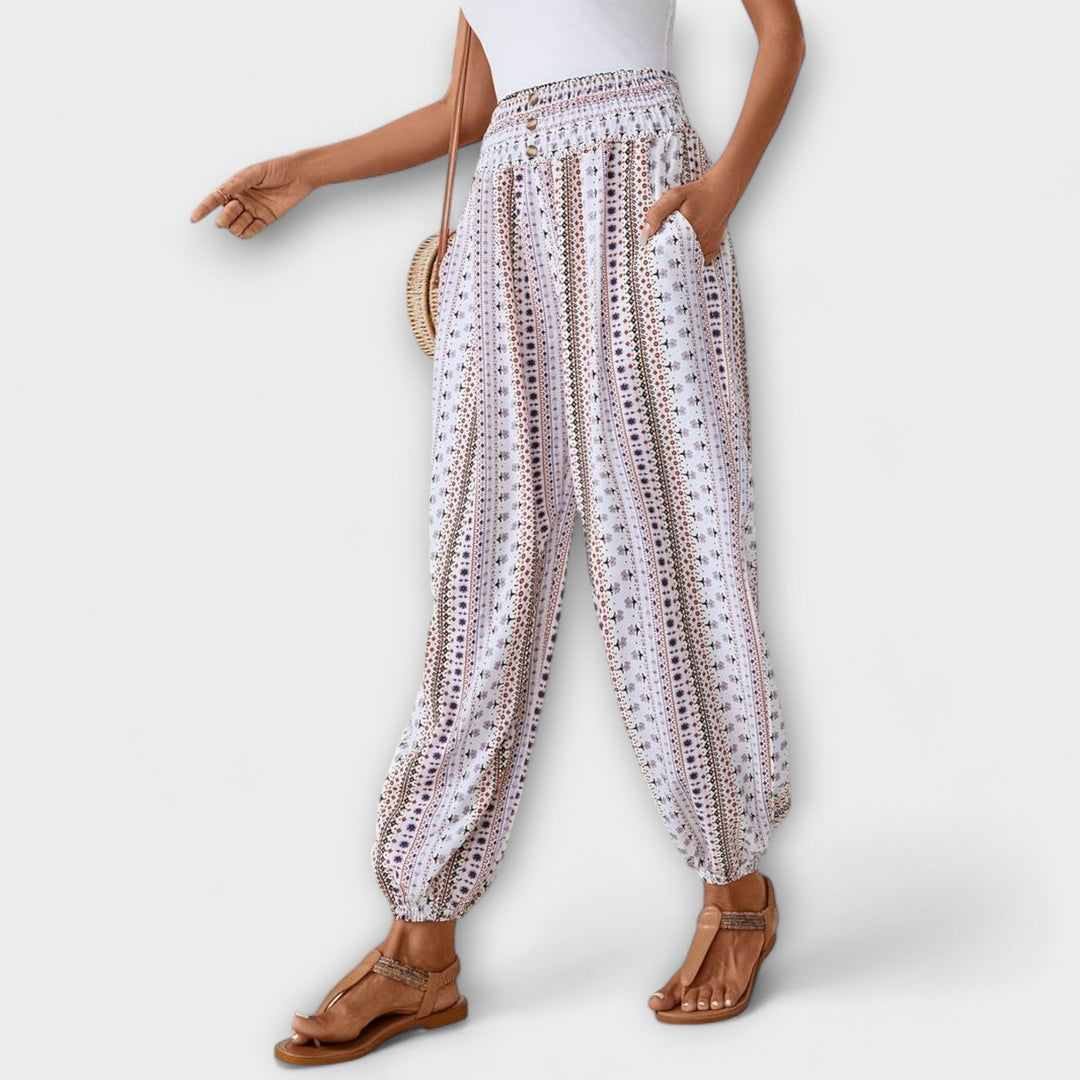 Theodelinde - Hose mit Ethno-Muster