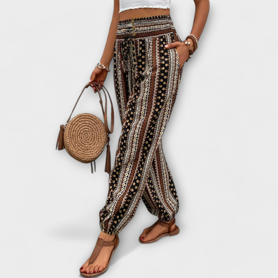 Theodelinde - Hose mit Ethno-Muster