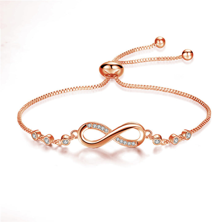 Gold Chain Bracelet Órlaith with Infinity Symbol