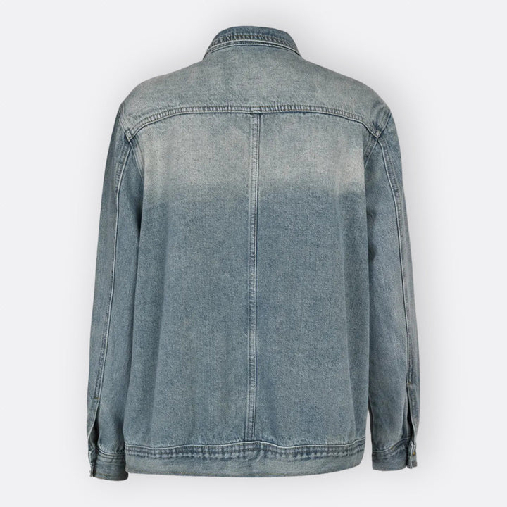 Sílvia - Vintage Jacke mit hohem asymmetrischem Kragen