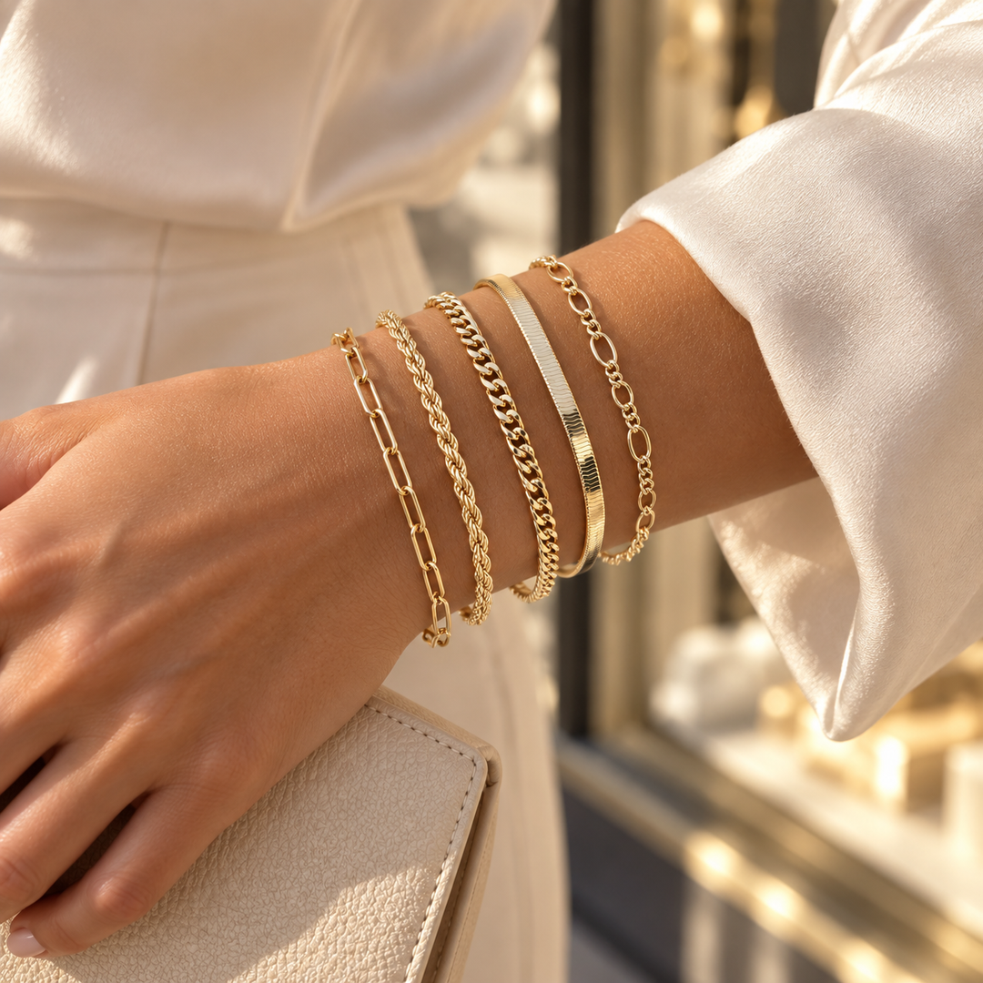 Gold-Tone Bracelet Set