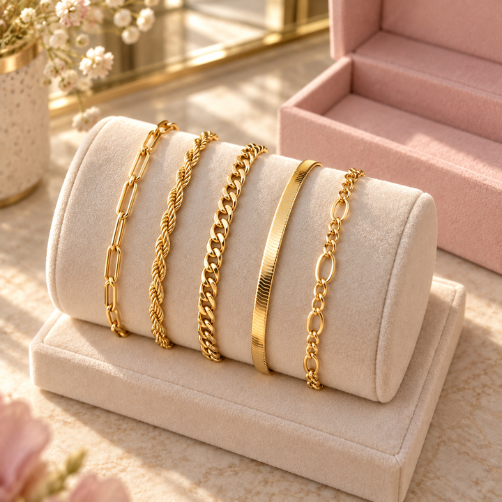 Gold-Tone Bracelet Set