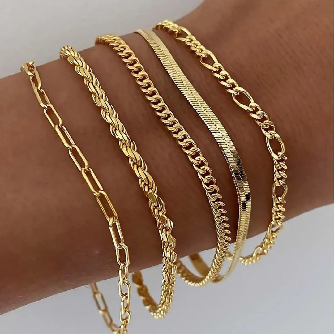 Gold-Tone Bracelet Set