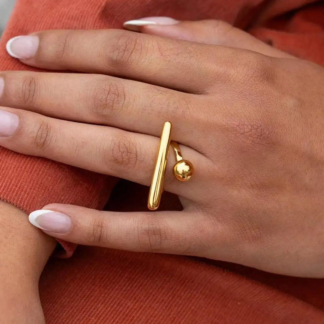 Gold Adjustable Ring Kinsale