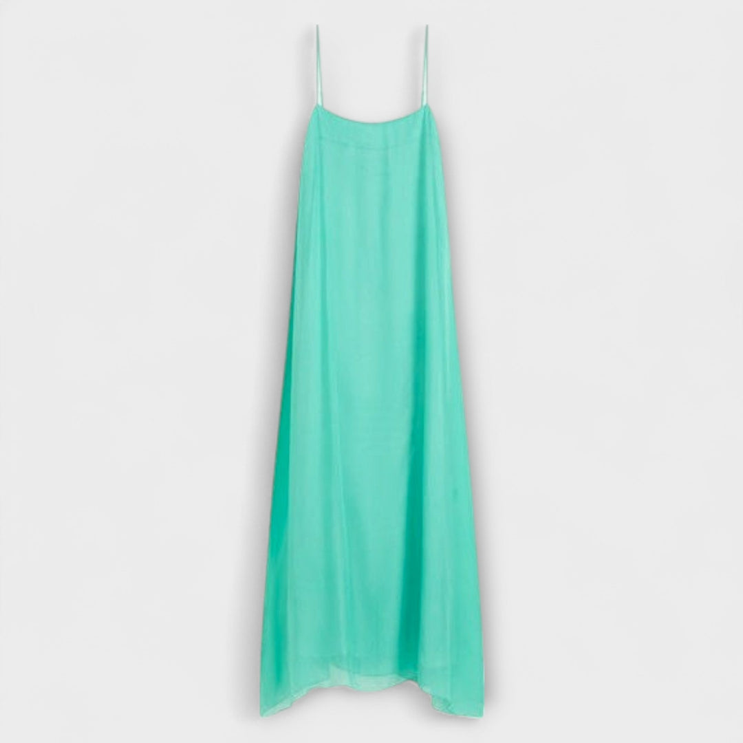 Madison - Türkises Maxikleid mit Spaghettiträgern