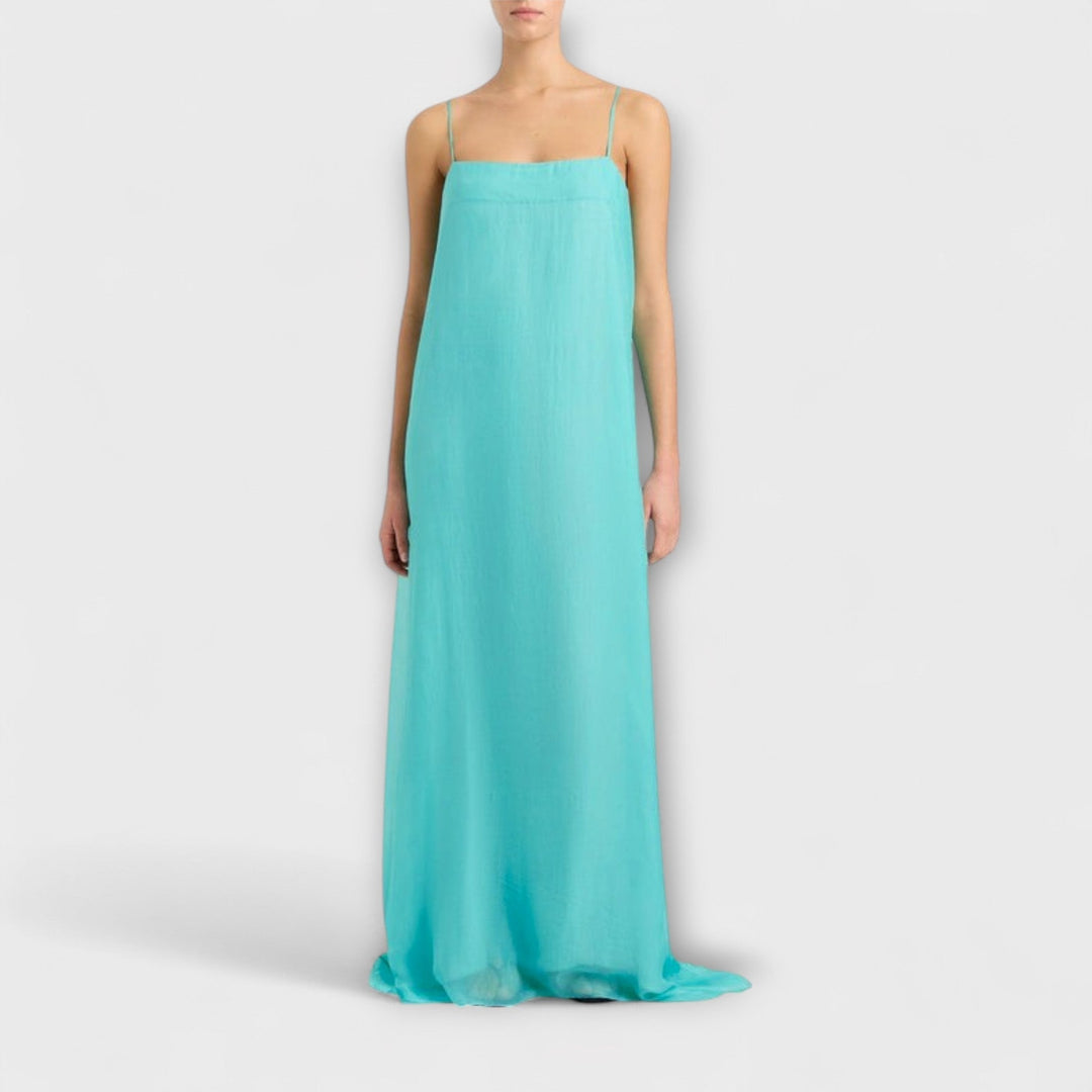 Madison - Türkises Maxikleid mit Spaghettiträgern